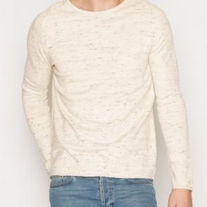 Topman Off White Slub Slim Fit Jumper Pusero Offwhite