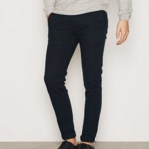 Topman Ottoman Stretch Skinny Housut Navy Blue