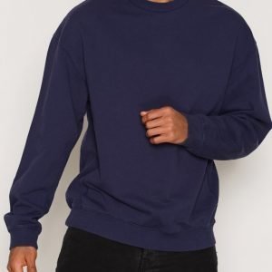 Topman Panel Oversized Sweatshirt Pusero Dark Blue