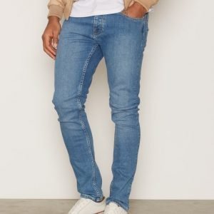 Topman Powder Blue Stretch Skinny Jeans Farkut Blue