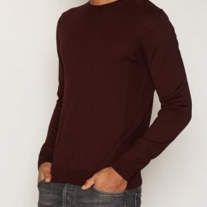 Topman Premium Merino Blend Jumper Pusero Burgundy