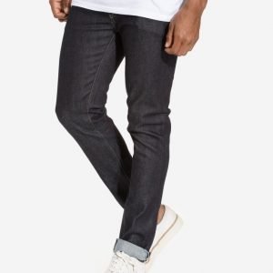 Topman Premium Raw Blue Selvedge Stretch Skinny Jeans Farkut Dark Blue