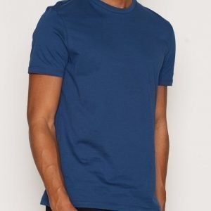 Topman Short sleeve blue slim tee T-paita Dark Blue