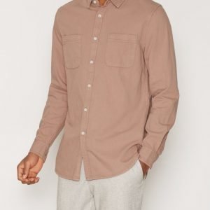 Topman Stucco Casual Shirt Kauluspaita Pink