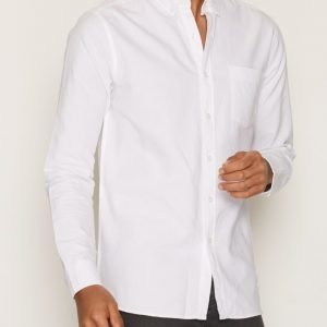 Topman White Button Down Oxford Shirt Kauluspaita White