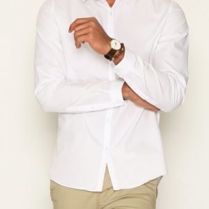 Topman White Smart Shirt Kauluspaita White