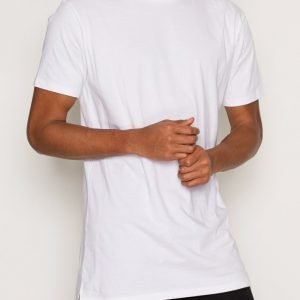 Topman White Step Hem Longline T-Shirt T-paita White