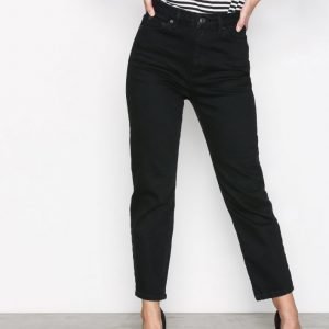 Topshop Black Straight Jeans Farkut Black