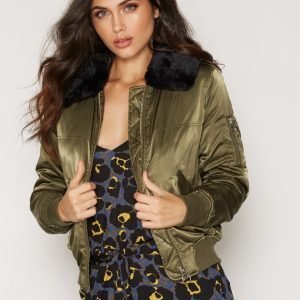 Topshop Casual Bomber Jacket Takki Khaki