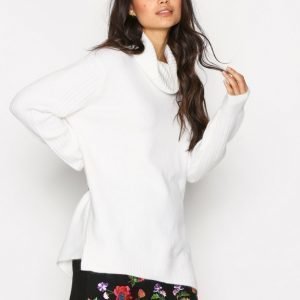 Topshop Funnel Neck Knitted Jumpe Neulepusero Ivory