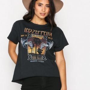 Topshop Led Zeppelin Tour T-Shirt T-Paita Black