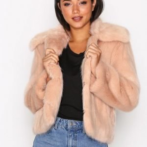 Topshop Lx Fur Tekoturkki Beige