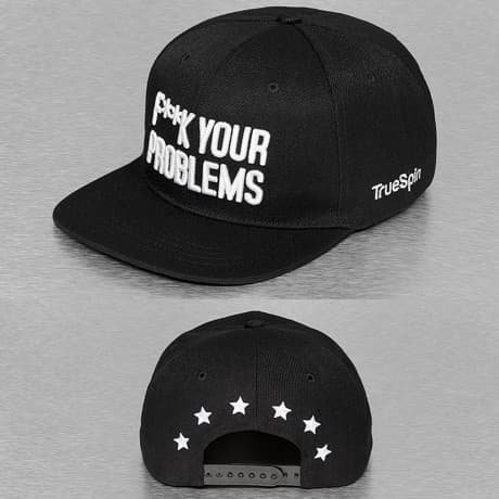 TrueSpin Snapback Lippis Musta