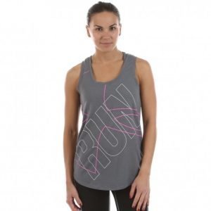 Under Armour Oversize Run Graphic Tank Treenitoppi Harmaa