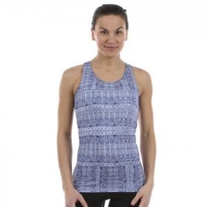 Under The Same Sun Tight Tank Top Treenitoppi Sininen / Valkoinen