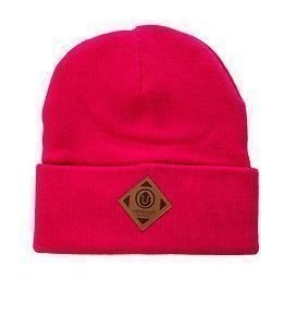 Upfront OFFICIAL Upfront Fold Beanie Dark Pink