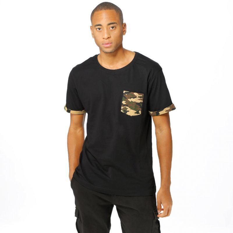 Urban Classics Camo Contrast -t-paita