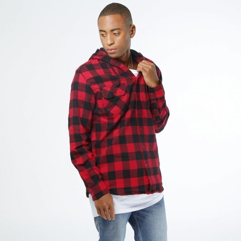 Urban Classics Hooded Checked -paita