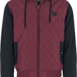 Urban Classics Hooded Diamond Quilt Nylon Jacket Vetoketjuhuppari