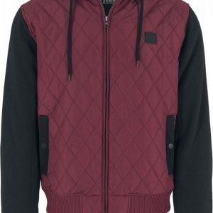 Urban Classics Hooded Diamond Quilt Nylon Jacket Vetoketjuhuppari