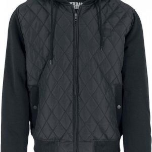 Urban Classics Hooded Diamond Quilt Nylon Jacket Vetoketjuhuppari