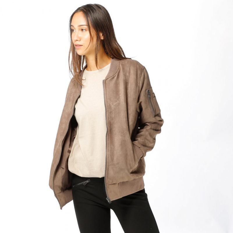 Urban Classics Imitation Suede Bomber -takki