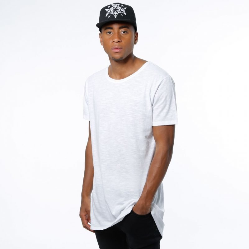 Urban Classics Long Back Shaped Slub -t-paita