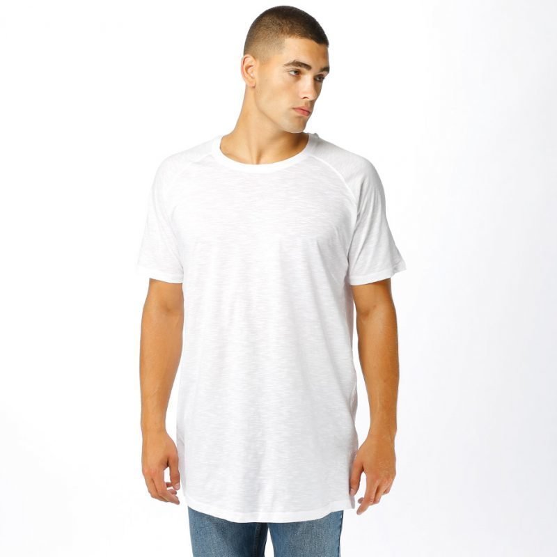 Urban Classics Long Shaped Slub Raglan -t-paita