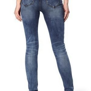 VERO MODA Farkut Seven superslim Kulunut sininen