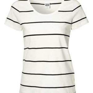 VERO MODA Paita Molly  Offwhite Raidallinen