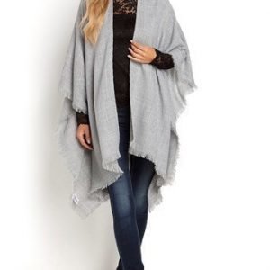 VERO MODA Poncho Asta Mel. vaaleanharmaa