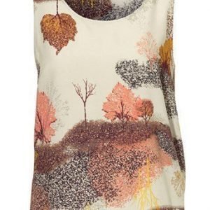 VERO MODA Toppi Forrest Beige Kuvioitu