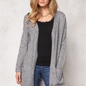 VILA Boom l/s knit cardigan Light Grey Melange