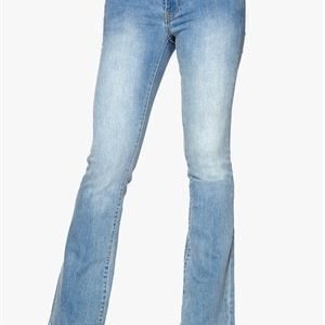 VILA Calm Braid Jeans Light Blue Denim