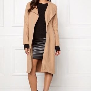 VILA Can Long Coat Dusty Camel