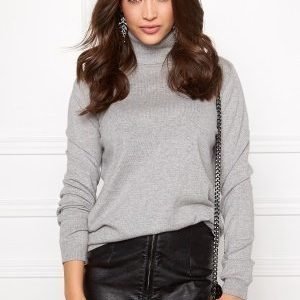 VILA Division Rollneck knit Light Grey Melange