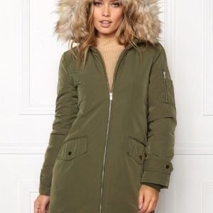 VILA Jala Down Coat Ivy Green