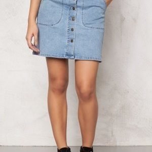 VILA Lagos Denim Skirt Light Blue Denim