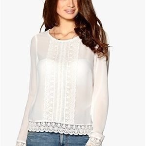 VILA Mara L/S Top Snow White