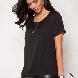 VILA Melli s/s New Top Black