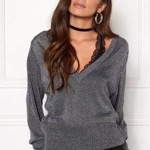 VILA Nelli l/s knit top Ebony