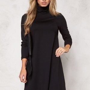 VILA Officiel Rollneck Dress Black