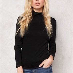 VILA Officiel l/s rollneck Black