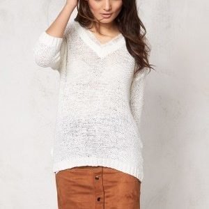 VILA Pray Knit Top Snow White