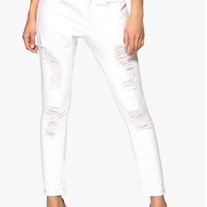 VILA Sax 7/8 Boyfriend Jeans Optical Snow