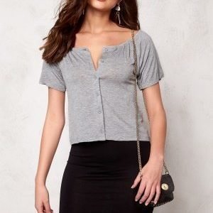 VILA Semra s/s topSemra s/s topSemra s/s top Light Gray MelangeLight Gray MelangeLight Gray Melange