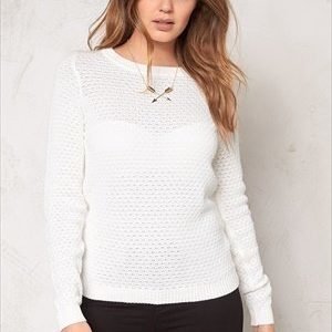 VILA Share Knit Top Pristine