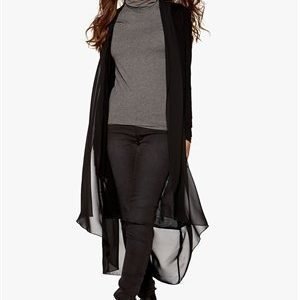 VILA Svela Long Cardigan Black