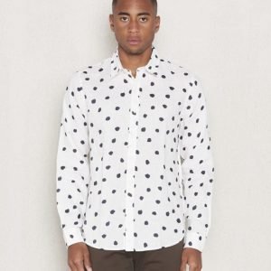 Velour by Nostalgi Standard Random Dot Offwhite / Dark Grey