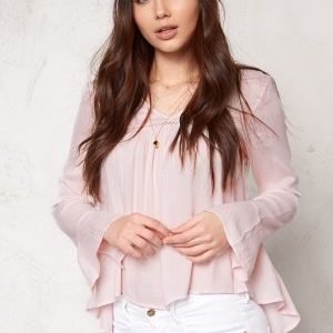 Vero Moda Bisla l/s top Snow White/Pink